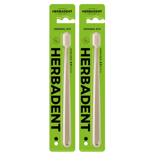 Herbadent Original Eco Medium zubná kefka 2 ks