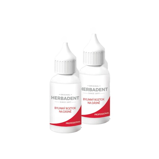 Herbadent Professional bylinný roztok na ďasná 2x25 ml