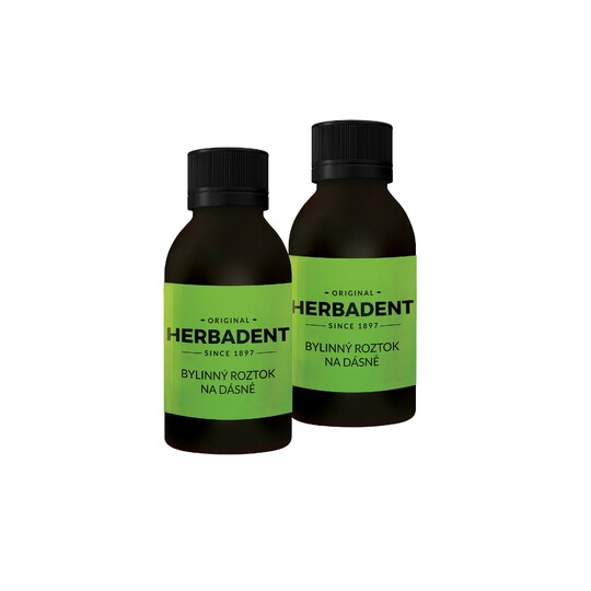 Herbadent Original bylinný roztok na ďasná 2x25 ml