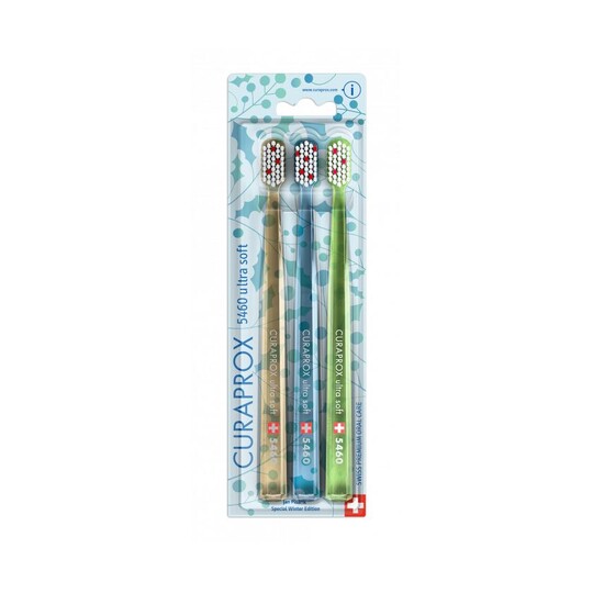 Curaprox CS 5460 Ultrasoft Winter Berry zubná kefka 3 ks