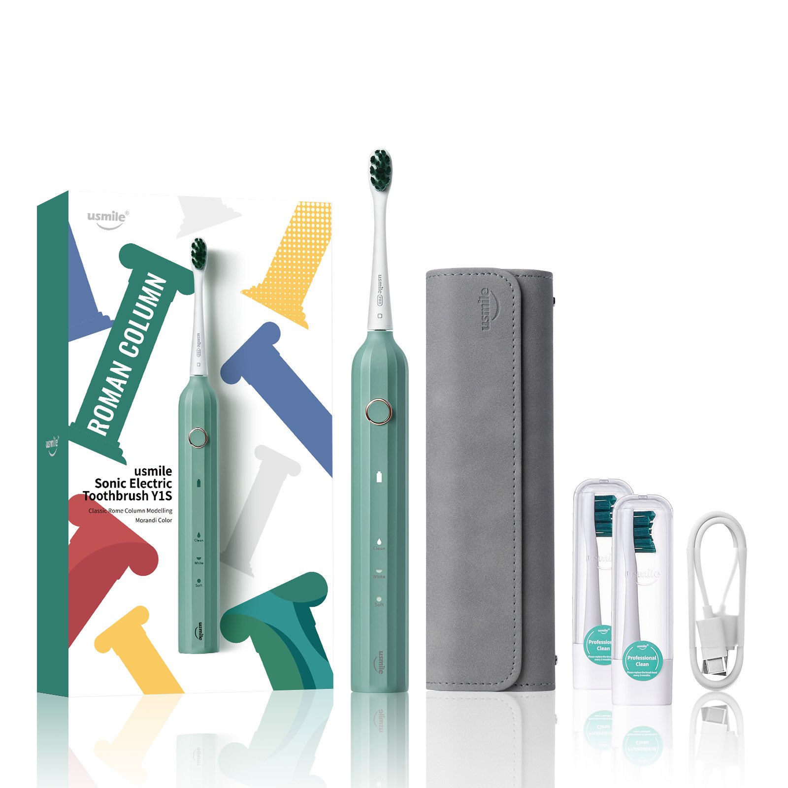 Usmile Y1S Green sonická kefka