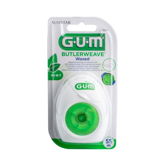 GUM Weave zubná niť voskovaná s mentolom 55 m