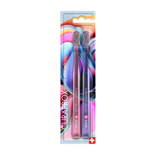 Curaprox CS 5460 Ultrasoft Colorful Curls zubná kefka 2 ks