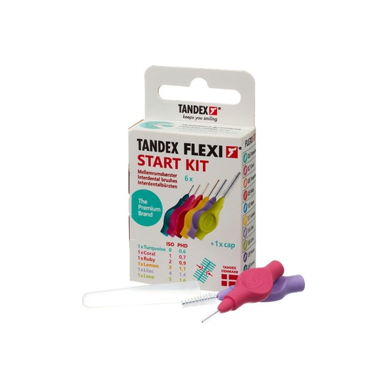Tandex Flexi Start Kit medzizubná kefka 6 ks
