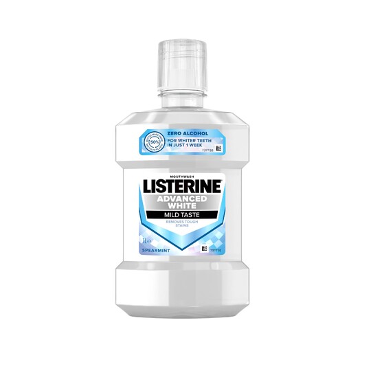 Listerine Advanced White Mild Taste ústna voda 1000 ml