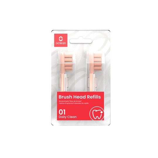 Oclean Daily Clean Pink náhradné hlavice 2 ks