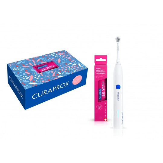 Curaprox Hydrosonic Easy sonická kefka + zubná pasta Be You Red 60 ml