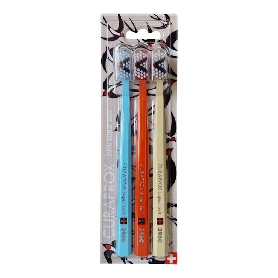 Curaprox CS 3960 Supersoft Lastovičky zubná kefka 3 ks