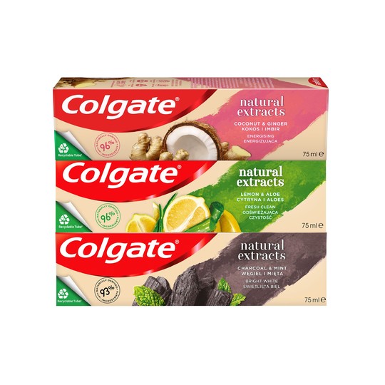 Colgate Natural Extract Mix zubná pasta 3x75ml