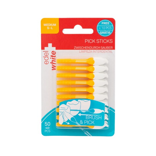 Edel+White Pick Sticks medzizubné kefky Medium 50 ks
