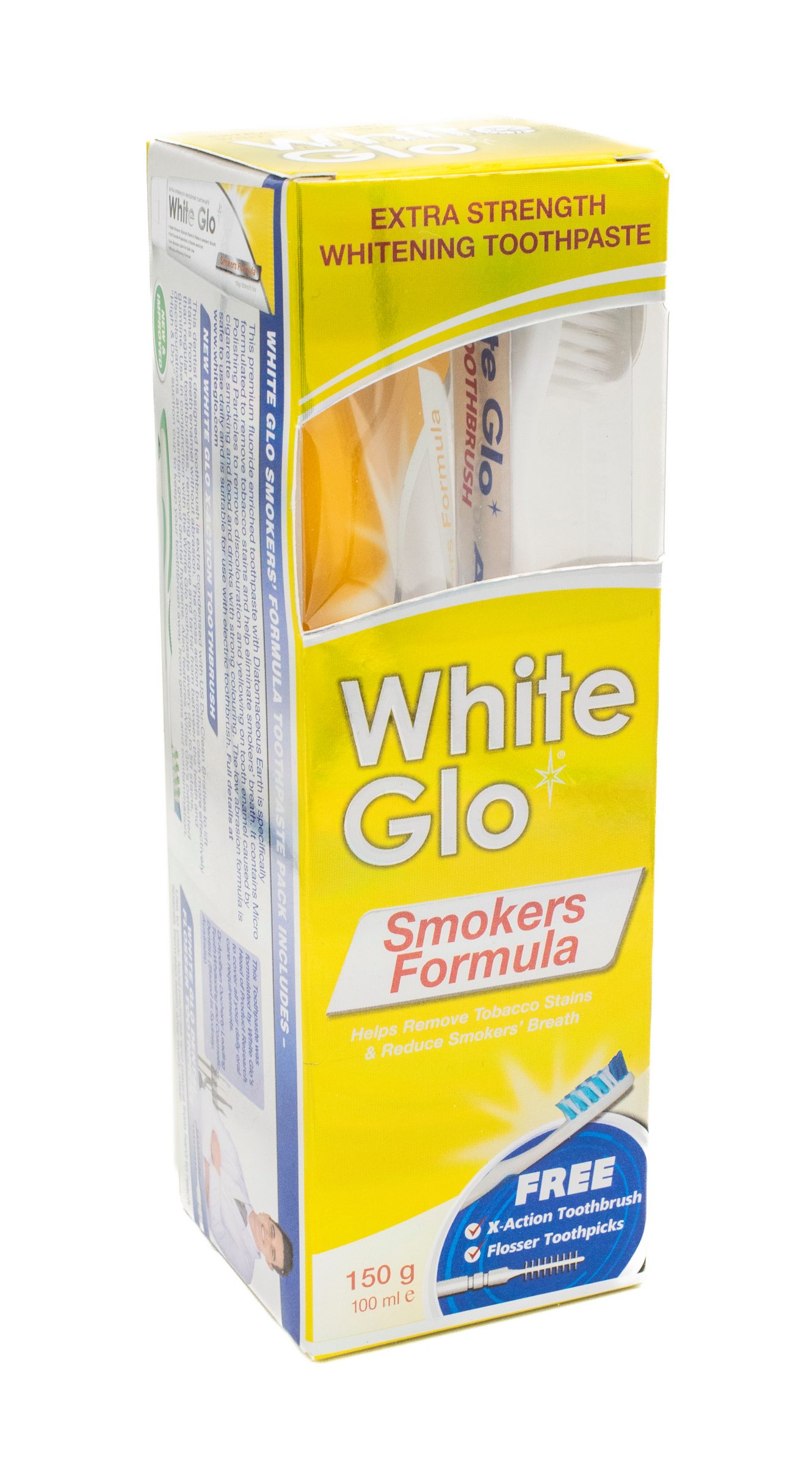 White Glo Smokers Formula bieliaca zubná pasta 100 ml + kefka