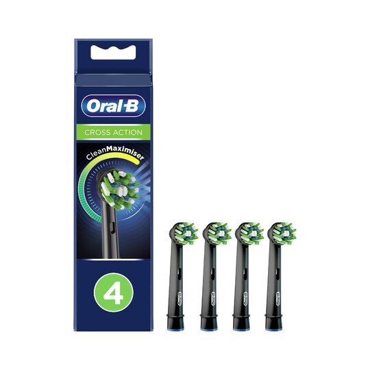 Oral-B CrossAction Black CleanMaximiser  náhradné hlavice 4 ks