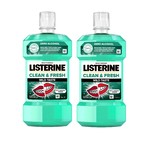 Listerine Clean & Fresh Mild Taste ústna voda 2x500 ml