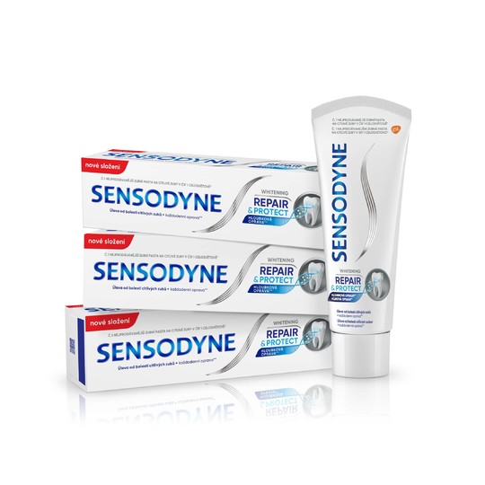 Sensodyne Repair & Protect Deep Repair Whitening zubná pasta 3x75 ml