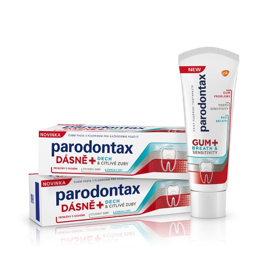 Parodontax Ďasná + Dych & Citlivé zuby zubná pasta 2x75 ml