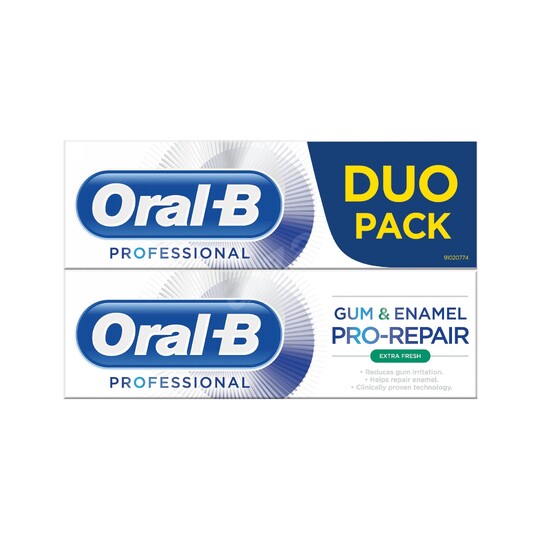 Oral-B Gum & Enamel Professional Extra Fresh zubná pasta 2x75 ml