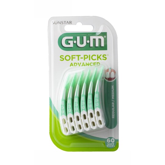 GUM Soft Picks Advanced Regular medzizubné kefky 60 ks