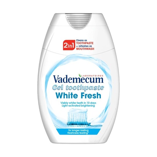 Vademecum Gél 2v1 White Fresh zubná pasta 75 ml