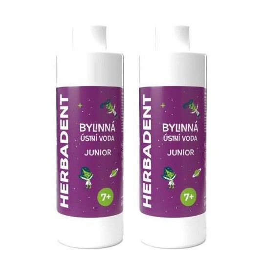 Herbadent Junior ústna voda 2×240 ml