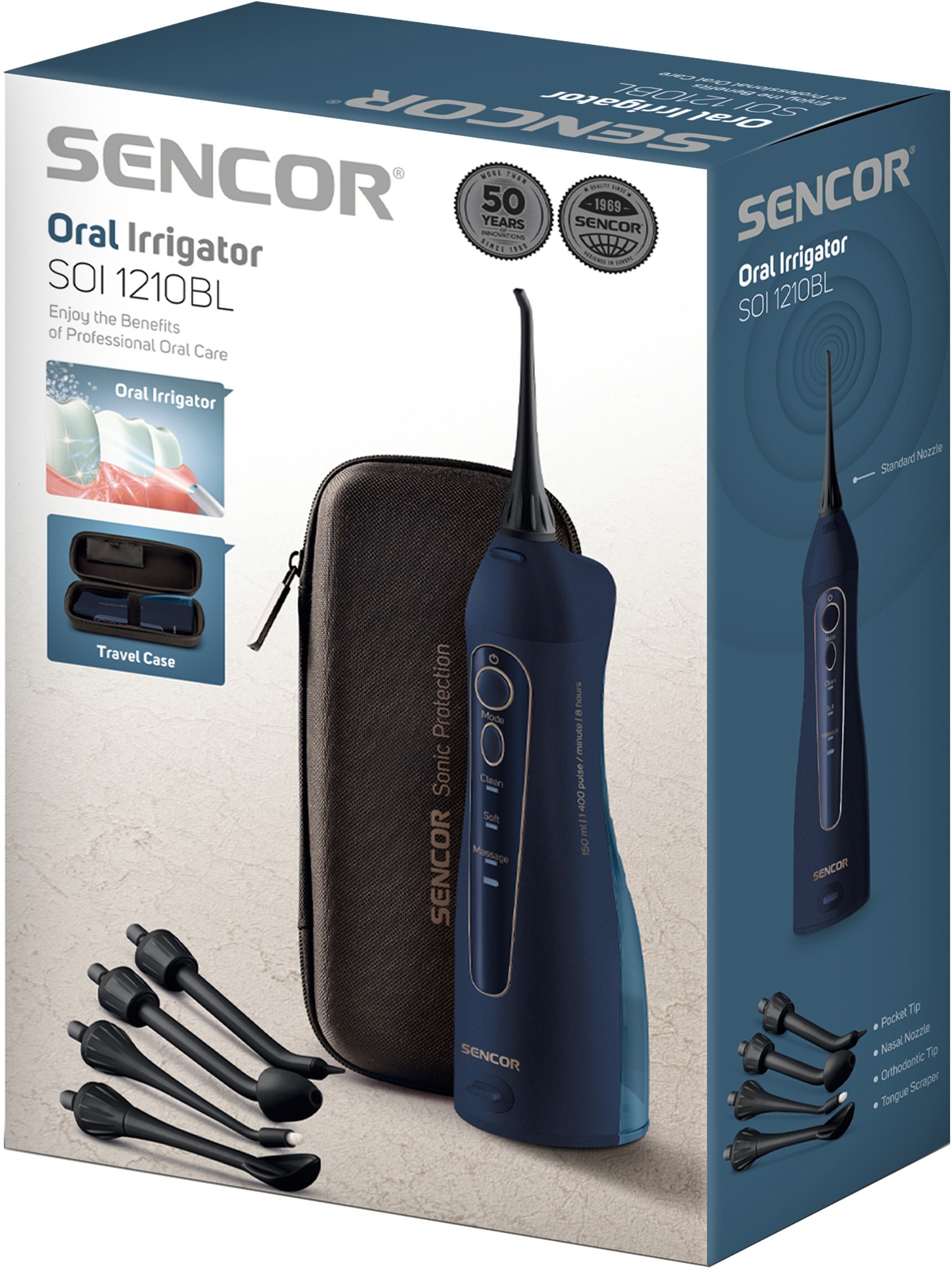Sencor SOI 1210BL cestovná ústna sprcha
