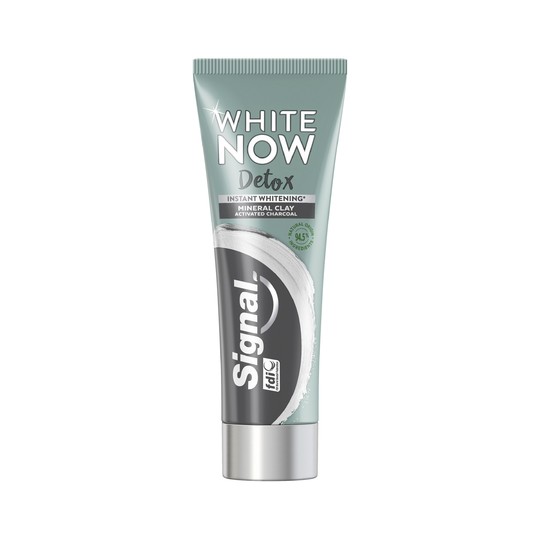 Signal White Now Detox Charcoal bieliaca zubná pasta 75 ml