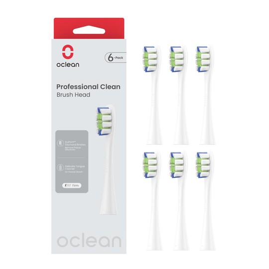 Oclean Professional Clean White náhradná hlavica 6 ks