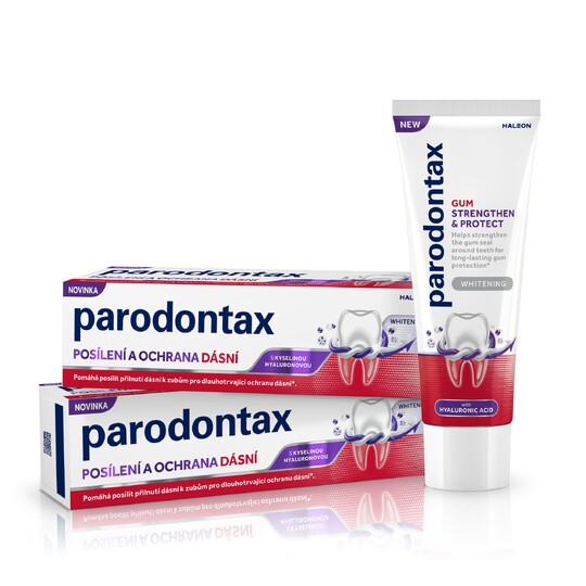 Parodontax posilnenie a ochrana ďasien Whitening zubná pasta 2x75 ml