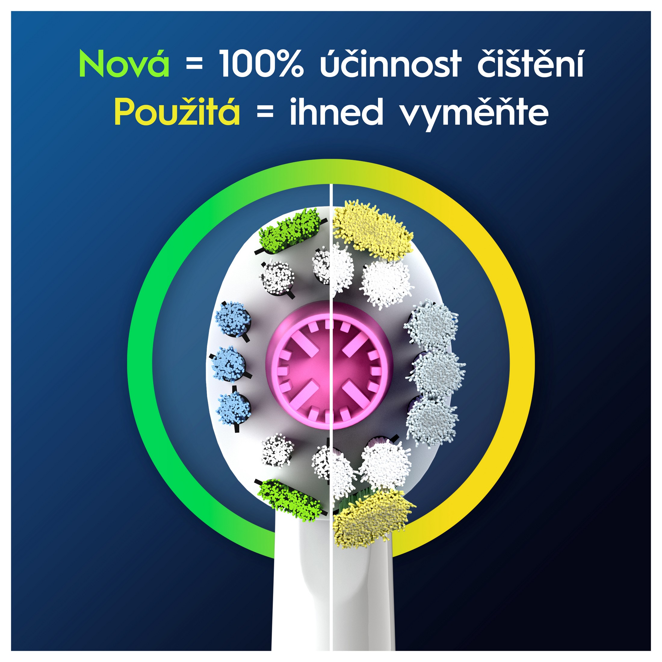Oral-B 3D White Pro náhradné hlavice 4 ks