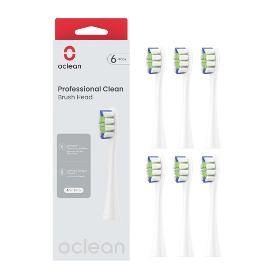 Oclean Professional Clean White náhradná hlavica 6 ks