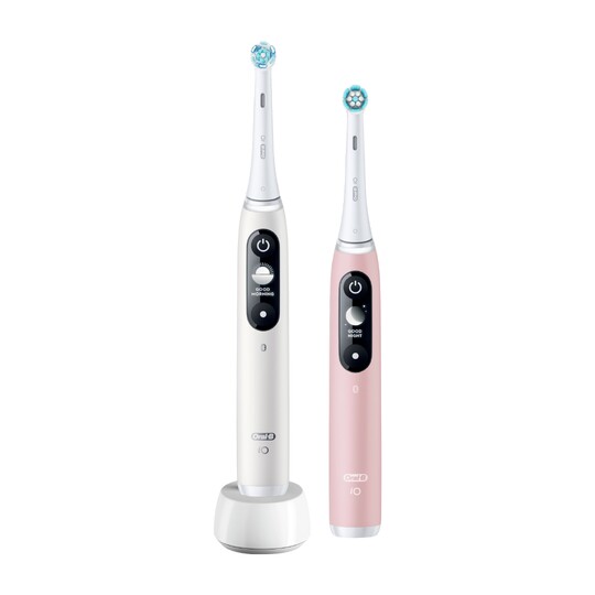 Oral-B iO Series 6 White & Pink Sand magnetická kefka 2 ks