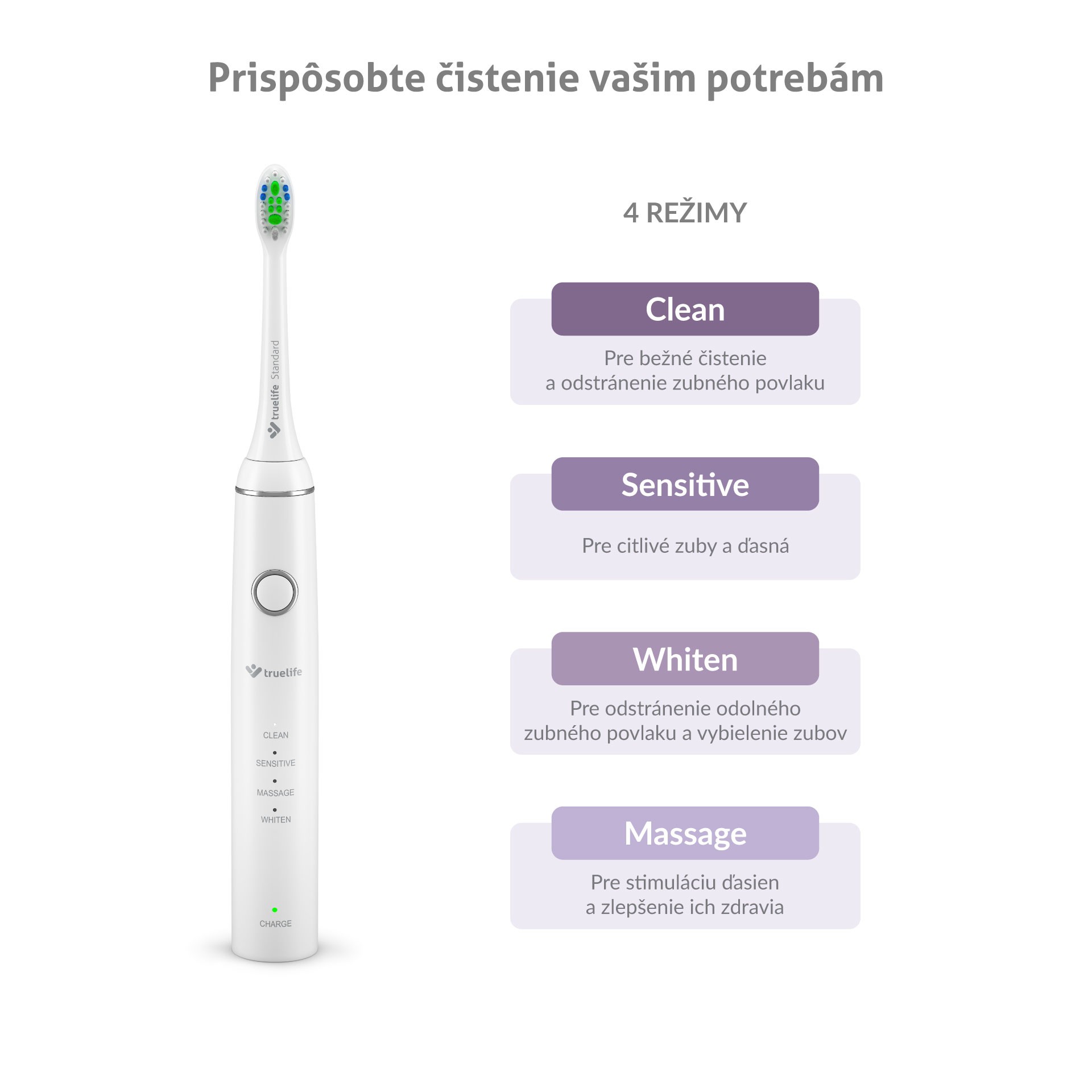 TrueLife SonicBrush Compact White sonická kefka