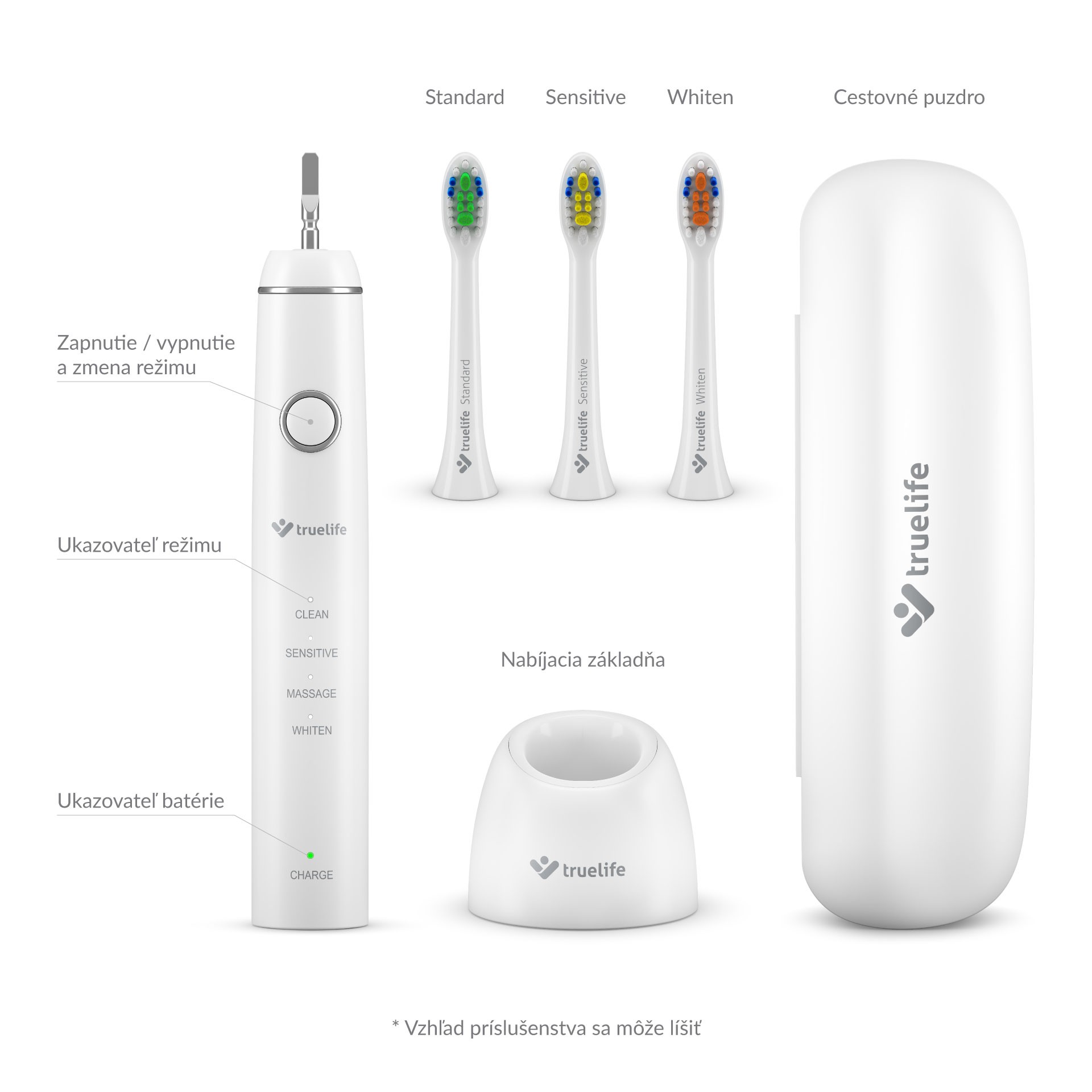 TrueLife SonicBrush Compact White sonická kefka