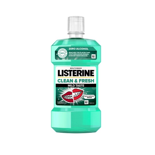Listerine Clean & Fresh Mild Taste ústna voda 500 ml