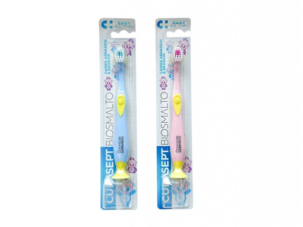 Curasept Biosmalto Baby detská zubná kefka