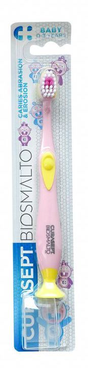 Curasept Biosmalto Baby detská zubná kefka