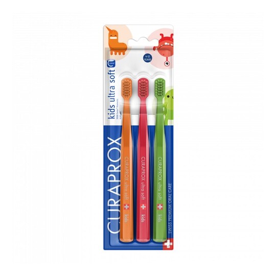 Curaprox CS5500 Kids detská zubná kefka 3 ks