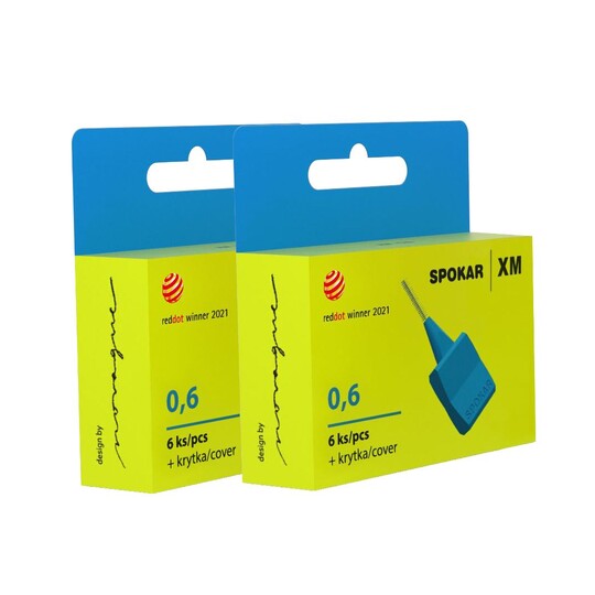 Spokar XM 0,6 medzizubná kefka 2×6 ks