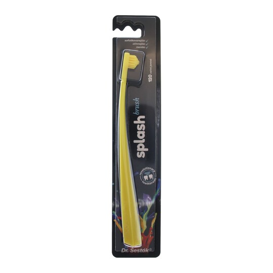 Splash Brush 120 zubná kefka svetlo žltá