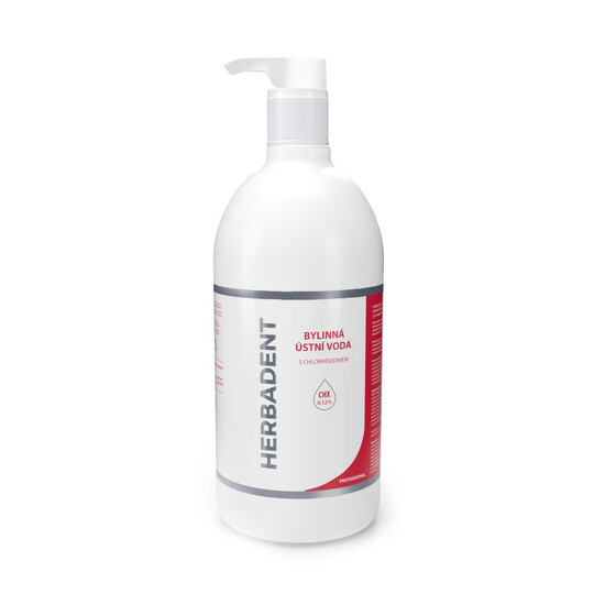 Herbadent Professional CHX ústna voda 1 000 ml