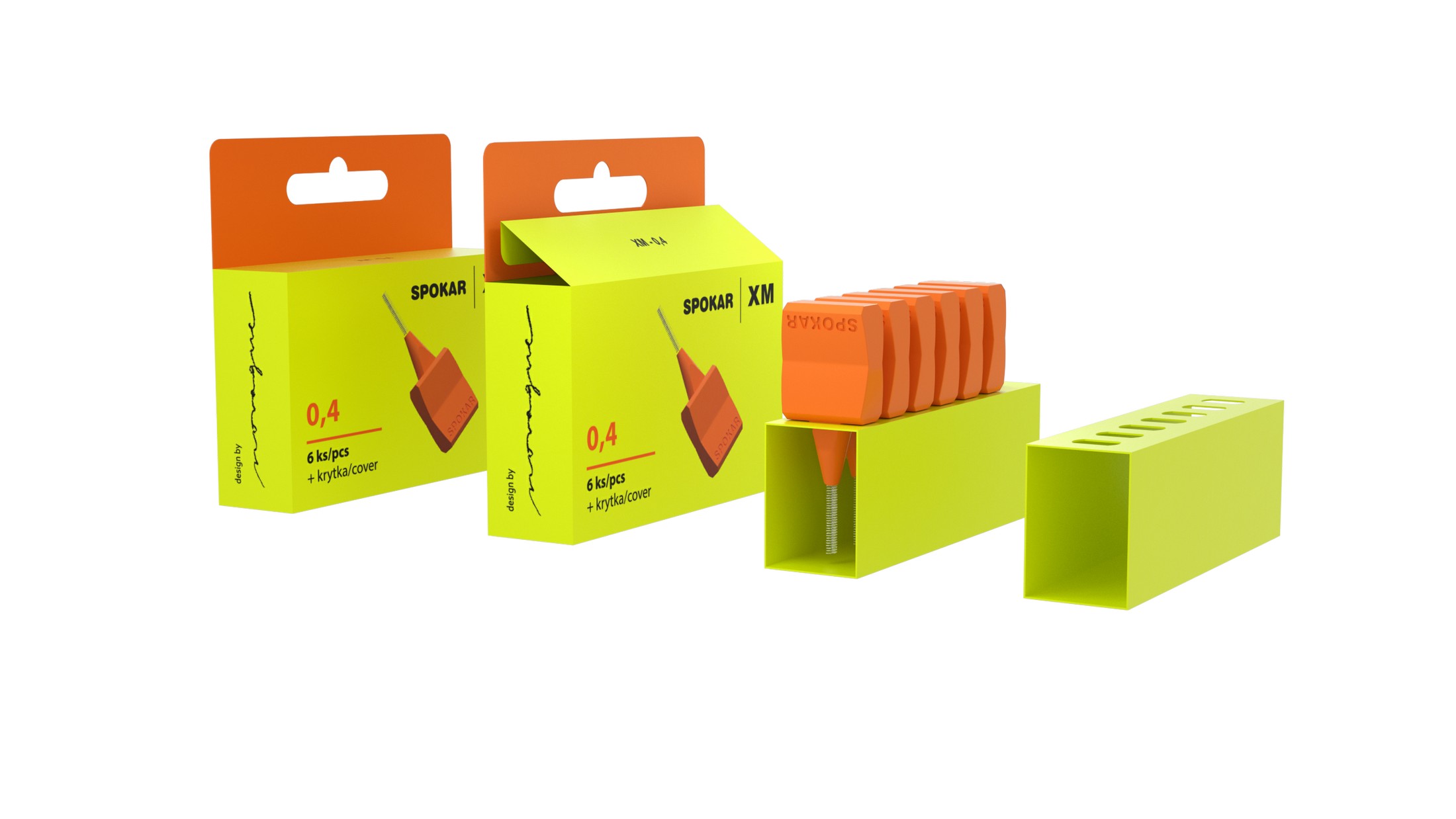 Spokar XM 0,4 medzizubná kefka 2×6 ks
