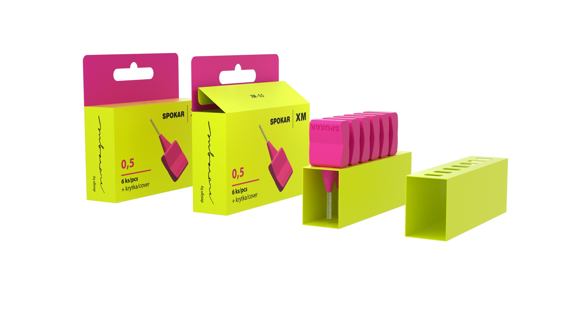 Spokar XM 0,5 medzizubná kefka 2×6 ks