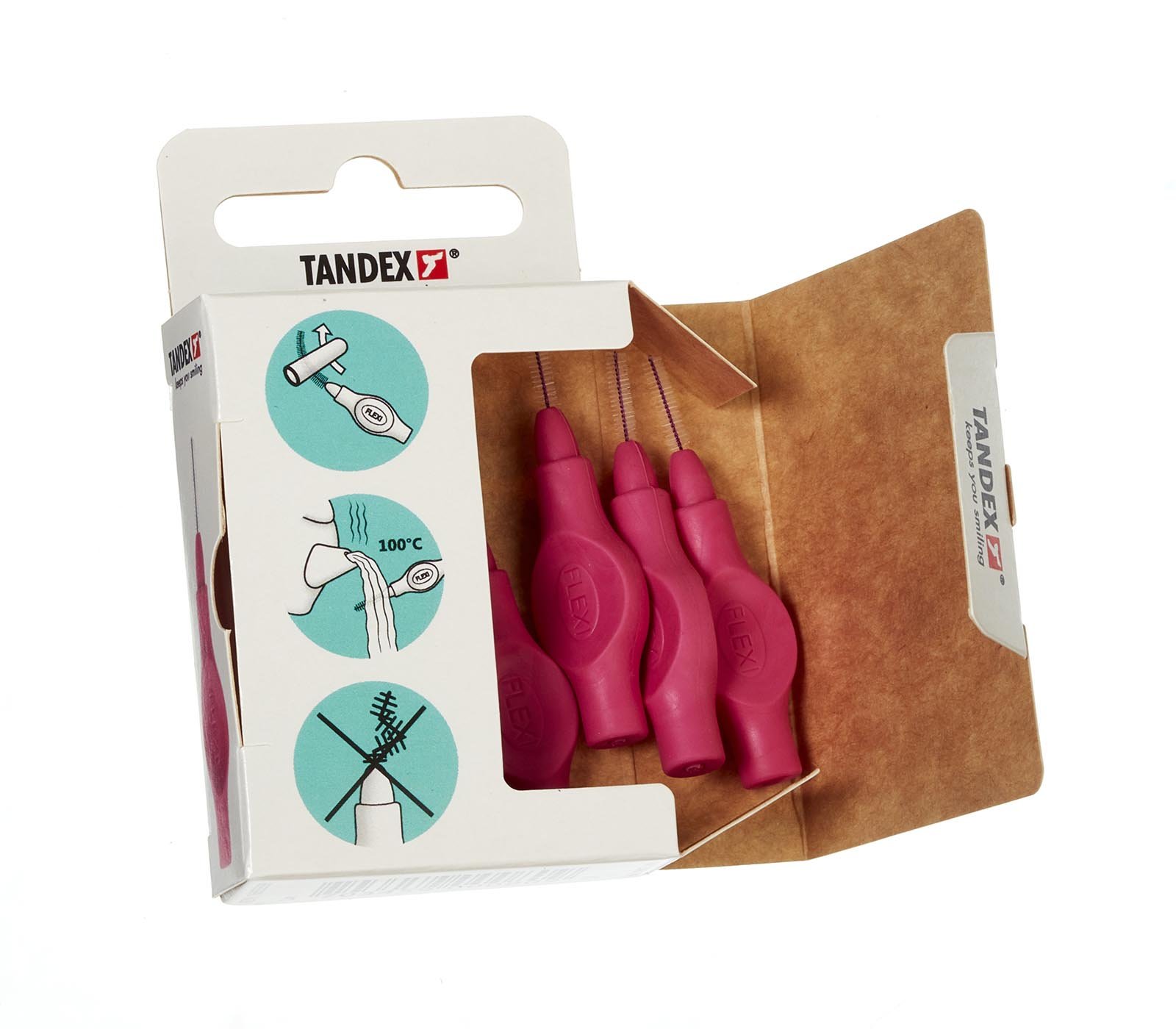 Tandex Flexi 0,7 Coral medzizubná kefka 6 ks