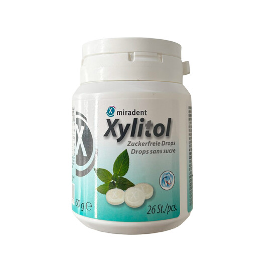 Miradent Xylitol pastilky MINT 26 ks