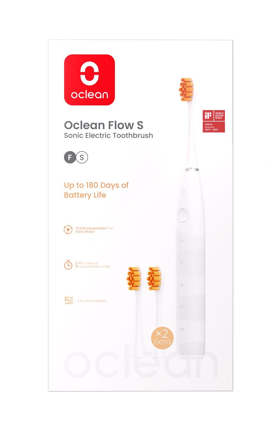 Oclean Flow S White sonická kefka