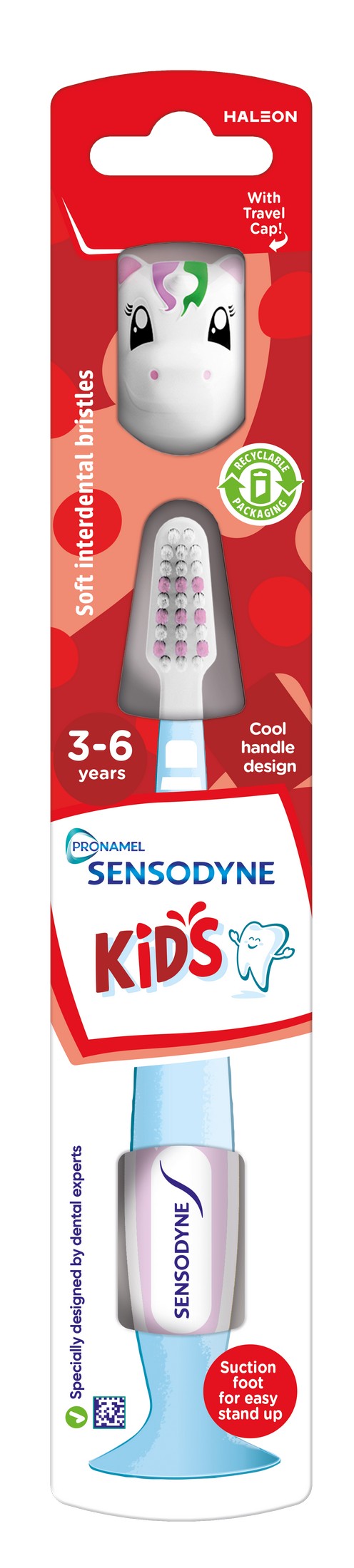 Sensodyne Pronamel Kids 3-6 detská zubná kefka - jednorožec