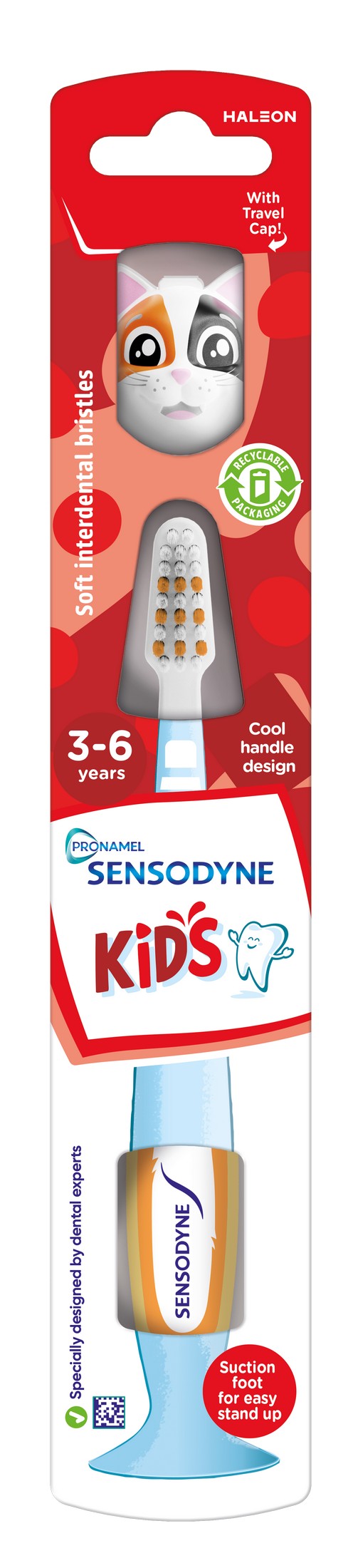 Sensodyne Pronamel Kids 3-6 detská zubná kefka - mačka