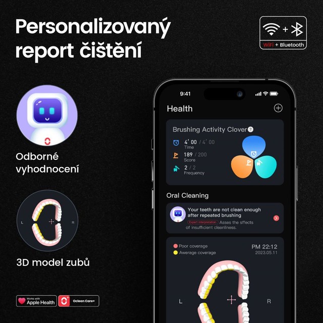 Oclean X Ultra Black sonická kefka