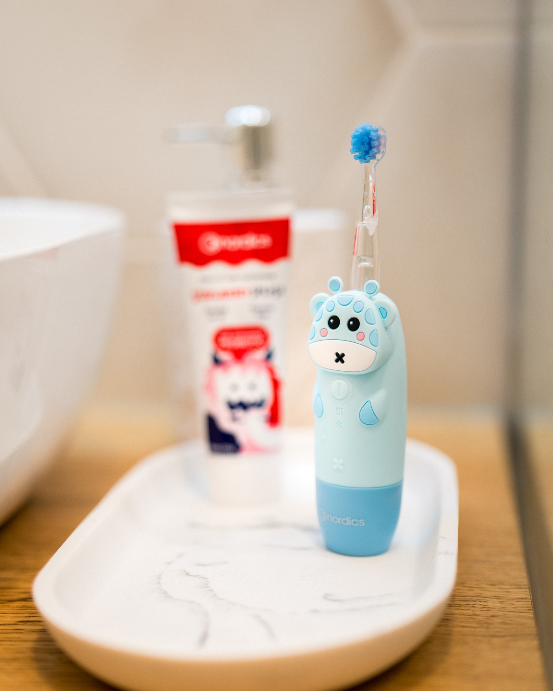 Nordics Expert Kids Sonic CA910 Blue detská sonická kefka