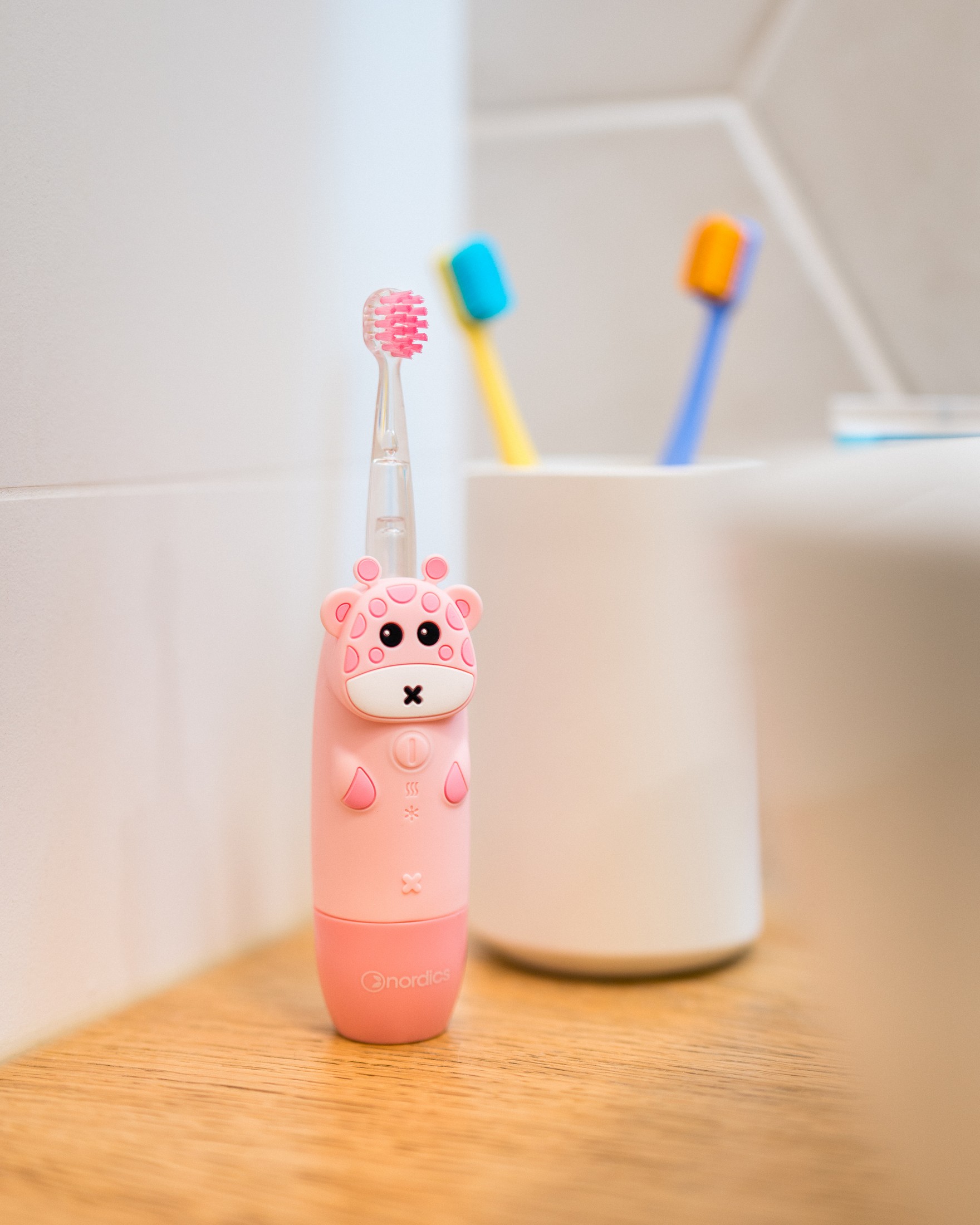 Nordics Expert Kids Sonic CA910 Pink detská sonická kefka