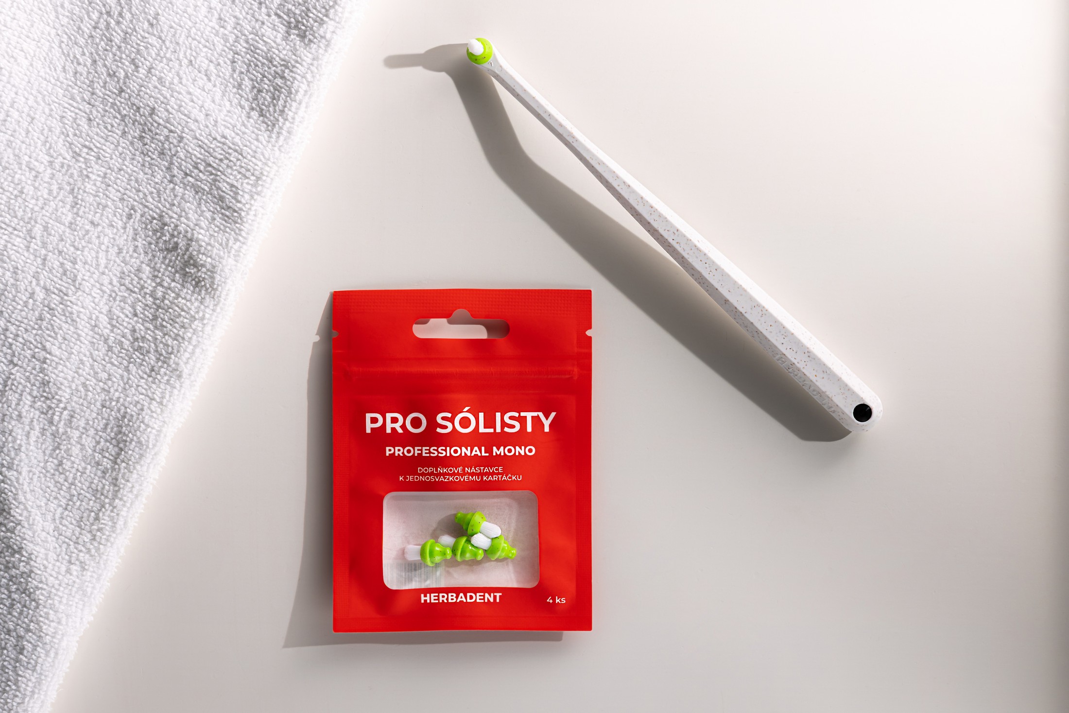 Herbadent Professional mono náhradné hlavice 4 ks